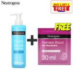Neutrogena Hydro Boost Cleanser 200ml + Free Fairness Boost Mask