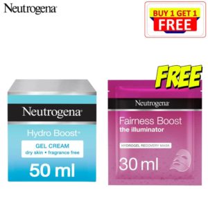 Neutrogena Hydro Boost Gel Cream Moisturizer 50ml + Free Fairness Boost Mask