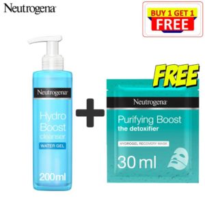 Neutrogena Hydro Boost Cleanser 200ml + Free Purifying Boost Mask